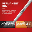 Sharpie Metallic Permanent Markers, Fine Point, Silver, 2 Count - For Black Paper or Dark Surfaces, Arts & Crafts, Posters | 1 Count (Pack of 2) — 2