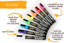 Bandle B. Chalk Markers - 8 White, Erasable, Non-Toxic, Water-Based, Reversible Tips, Crisp White For Kids and Grown-Ups for Glass and Chalkboard Markers for Businesses, Restaurants (6mm) | White - 8 pack — 5