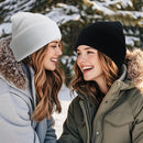 NPQQUAN Satin Lined Beanie for Women Silk Lined Beanies Winter Warm Hats — 5