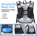 Lightweight Hydration Backpack, Running Backpack with 2L Water Bladder | Blue Print2 — 3