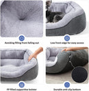 INVENHO Medium Dog Beds for Medium Dogs Washable, Rectangle Dog Bed Medium Size Dog, Orthopedic Dog Bed, Warming Soft Calming Sleeping Puppy Bed Durable Pet Bed with Anti-Slip Bottom M(30"x24"x9") — 7