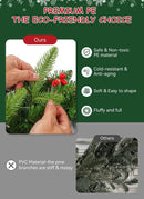 Brightown 24 Inch Pre-Lit Artificial Christmas Wreaths for Front Door,Christmas Decorations Indoor with Pine Cones & Berry Clusters, Christmas Wreath with 50 Lights for Fireplace Wall Window, Plug-in — 6