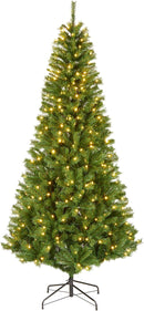 National Tree Company 7.5ft Pre-Lit Winchester Pine Slim Christmas Tree — 1