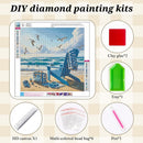 Beach 5D Diamond Painting Kit for Adults, Ocean Scene Diamond Art Kits | KM1226-1 — 6