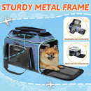 Petskd Top-Expandable Small Pet Carrier 17"x11"x9.5" Airline Approved