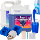 BBDINO Silicone Mold Making Kit, Liquid Silicone for Molds Making 30A Sapphire Blue, High Strength Silicon Rubber… — 1
