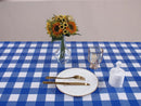 Kesfey Blue Gingham Tablecloth Picnic Party Checkered Table Cover 12 Packs | Bule and White — 8