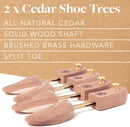 Cobbler's Choice Cedar Shoe Trees for Men - Wooden Split Toe - 2 Pack — 3
