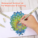 Muchcute Micro Fineliner Drawing Art Pens: 20 Set (12 Colors 01 & 8 Black) | 20 Set (12Colors01+8Black) — 4