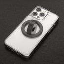 Encased Magnetic Phone Grip Holder Thin Silicone Finger Loop Ring, Compatible with Magsafe (Black) photo 4