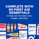 BAND-AID Brand Travel Ready Portable First Aid Kit, 80 Piece — 5