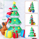 AKEYDIY 7.7 FT Inflatable Christmas Tree with A Santa Chased by Dog Inflatable Christmas Decorations Outdoor- Blow Ups Xmas Tree Yard Decorations LED Lighted Décor for Holiday|Party|Garden|Lawn|Patio — 5