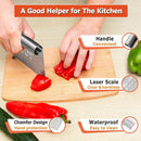 Pro Dough Pastry Scraper/Cutter/Chopper Stainless Steel Mirror Polished with Measuring Scale Multipurpose- Cake,… — 6