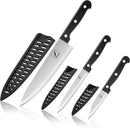 COKUMA Kitchen Knife, 3-Pcs Knife Set With Sheath, 8 Inch Chef Knife, 4.5 Inch Utility Knife, 4 Inch Paring Chef… — 1