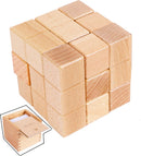 TOWO Large Wooden Soma Cube Puzzle, IQ Logic Brain Teaser Toy — 1