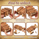 4 Pcs Puzzle Boxes with Hidden Compartments Money Puzzle Box — 5