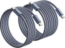 LISEN for Apple iPad Charger Fast Charging 240W USB C Cable for iPad Pro 13/12.9/11 inch, A16/10th Generation, iPad Air 11/13 inch/5th/4th, iPad mini 6th/7th, 6.6ft+10ft/2 Pack/Midnight 1
