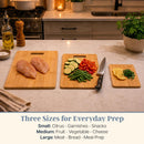 Totally Bamboo Cutting Board Set, 3 Reversible Cutting Boards for Kitchen — 2