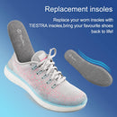 2 Pair -Shoe Inserts for Mens Memory Foam Insoles,Replacement Insoles for Work Boots Running Shoes, Cushion Shock Absorbing for Foot Pain Relief, Comfort Breathable Inner Soles 43Eu,US10 - Black/Grey — 6
