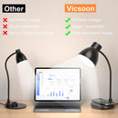 LED Desk Lamp for Home Office with Wireless Charger, Black — 7
