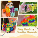4800PCS Pony Beads Bulk, 24 Colors Kandi Rave Beads for Bracelet Making — 7