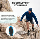 Hike Support Insoles - Welnove Carbon Fiber Insoles -Shoe Insert for Hiking Ourdoor Sport - Rigid Support for Turf Toe,Foot Fractures,Hallux Rigidus,Hiking Boots Inserts for Men Women-XL - Blue — 3