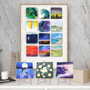 ESRICH Mini Canvases for Painting,4x4In Canvas in Bulk 24Pack, 2/5In Profile Small Square Canvas, Blank Canvases are Great for School Projects and Kids Birthday Parties, Home Decor Project. | 4x4in-24 Packs — 7