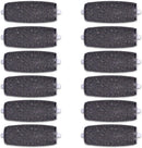 12 Extra Coarse Replacement Roller Refill Heads Compatible with Amope Pedi Refills Electronic Foot File - Black — 1