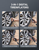 AstroAI Digital Tire Pressure Gauge, Heavy Duty Tire Inflator Gauge 250PSI Air…