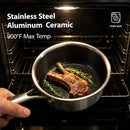 COOKER KING 2 Qt Stainless Steel Saucepan, Small Cooking Pot with Lid — 6