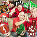 Gatherfun Football Shaped Foil Balloons, 8 Count, Touchdown Balloons for Football Game Tailgate Party Decorations | football 1 set — 6