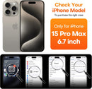ImpactStrong Magnetic Guard Designed for iPhone 15 Pro Max Case [Camera Protection] [Military Grade Drop Tested] [Compatible with MagSafe] Slim Translucent Matte Phone Case (6.7") - Black — 2