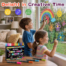 GOTIDEAL Chalk Markers,16 Colors Chalkboard Markers,6mm Reversible Tip — 7