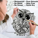 Muchcute Micro Fineliner Drawing Art Pens,12 Black Art Supplies Adult Craft | 12 Tip Sizes — 4