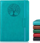 Biuwory Leather Journal Notebook,256 Thick Lined Pages,Hardcover 5.7"×8.3" | Blue | Lined-256 Pages (5.7"×8.3") — 1