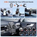 SUUSON Upgraded 3-in-1 Car Phone Holder Mount for Car, Black photo 4