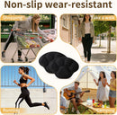 4 PRS 4D Cushioned Heel Grips - Pads for Big Shoes (Black) - B1-black — 7