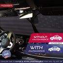 Autoamerics Truck Windshield Sun Shade - American Flag, 64 x 33.5 in — 7