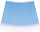PHD CAKE Blue Long Thin Metallic Birthday Candles, Cake Candles, Birthday Parties, Wedding Decorations, Party Candles | 24-Count — 4