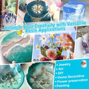 Teexpert Epoxy Resin Crystal Clear: 64OZ Epoxy Resin kit Fast Curing Heat Resistant for Casting Coating Art DIY… — 6