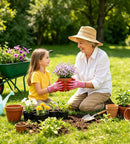 HTR Gardening Gloves For women, Garden Yard Work With Grip, Weeding, Large
