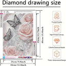 5D Diamond Painting Kits for Adults, Butterfly Rose Flower Diamond Art Kits | KM53-1 — 6