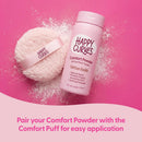 HAPPY CURVES Comfort Powder: Talc Free Anti Chafe Body & Foot Dusting Powder Deodorant to Control Inner Thigh Chafing, and Private Areas 6oz (Pack of 1) - Tahitian Vanilla — 8