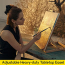 MEEDEN Heavy-Duty Tabletop Studio H-Frame Wooden Easel- Solid Beech Wood Adjustable Artists Desktop Wood Easel Table for Artist, Beginners & Teens- Holds Canvas Art up to 23" High — 6