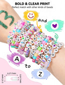 ARTDOT 1400 PCS Letter Beads for Jewelry Making Kit, 28 Styles Alphabet Beads for Friendship Bracelets Assorted… — 3