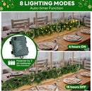 9 FT Artificial Norfolk Pine Garlands with Lights, Pre-Lit Christmas Garland, Real Touch Pine Artificial Faux Greenery Garland for Table, Mantle, Wall, Indoor, Outdoor Christmas Decorations — 3