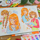 Ohuhu Adult Coloring Book Markers Paper-friendly Water-Based 60 Colors-Pupe — 7