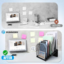 SUMMORO Inclined File Organizer for Desk, 7-Section Vertical File Holder — 3