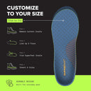 Superfeet Work Cushion Insoles for All-Day Workers with All Arch Heights Support & Anti-Fatigue Cushioning - Men 9.5-11 / Women 10.5-12 - Multicolor — 7