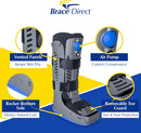 Brace Direct Full Shell Walking Boot - Tall Cam Fracture Boot with Air Pump — 2